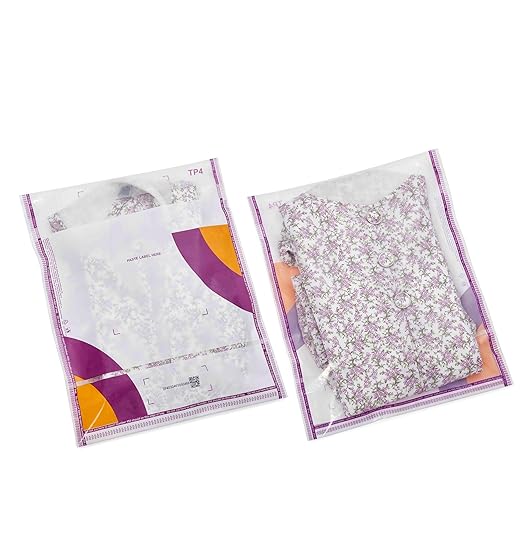 Meesho Barcode Transparent Polybag (8x12)